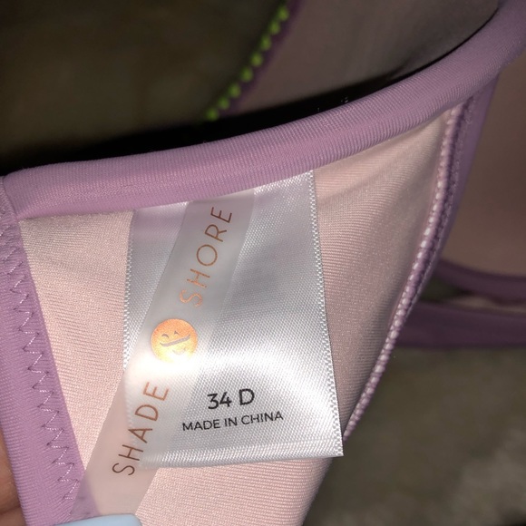 S&S Lavender Crochet Swim Bikini Top - Picture 6 of 8